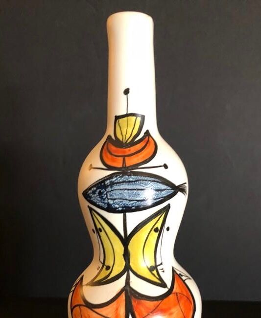 Large earthenware bottle by Roger Capron Vallauris