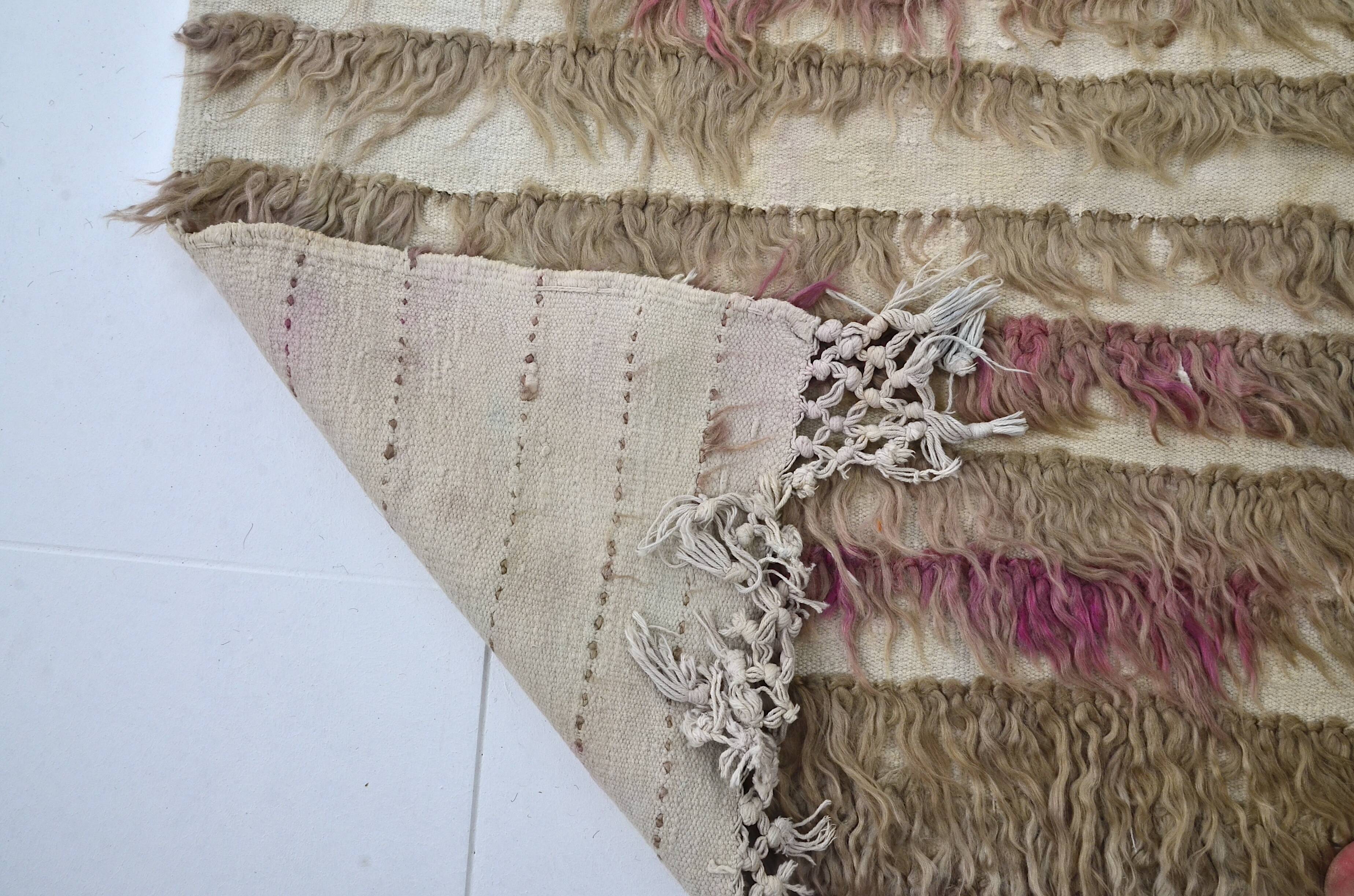 Vintage Anatolian Angora Wool Rug sku 3076