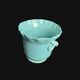 Turquoise ceramic cache pot signed Yvon Roy circa 1950