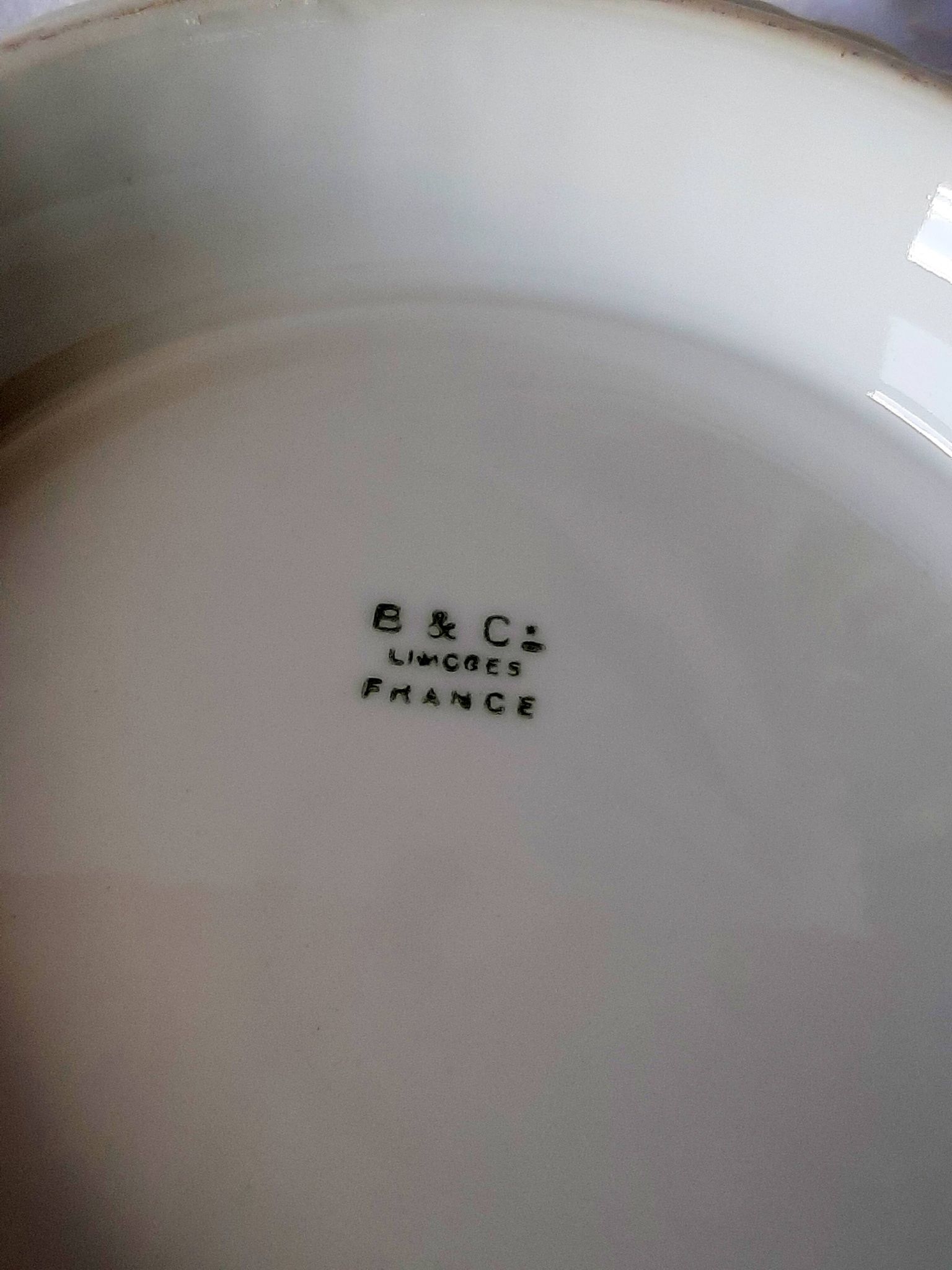 Plat à gâteau en porcelaine Bernardaud Limoges