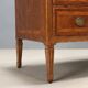 Antique neoclassical walnut commode from the 18th century.