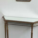 Deknudt mirrored console table and matching octagonal mirror, Belgium, 1980s