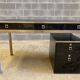 Bureau modèle 130 noire Guy Lefèvre 1970 maison Jansen