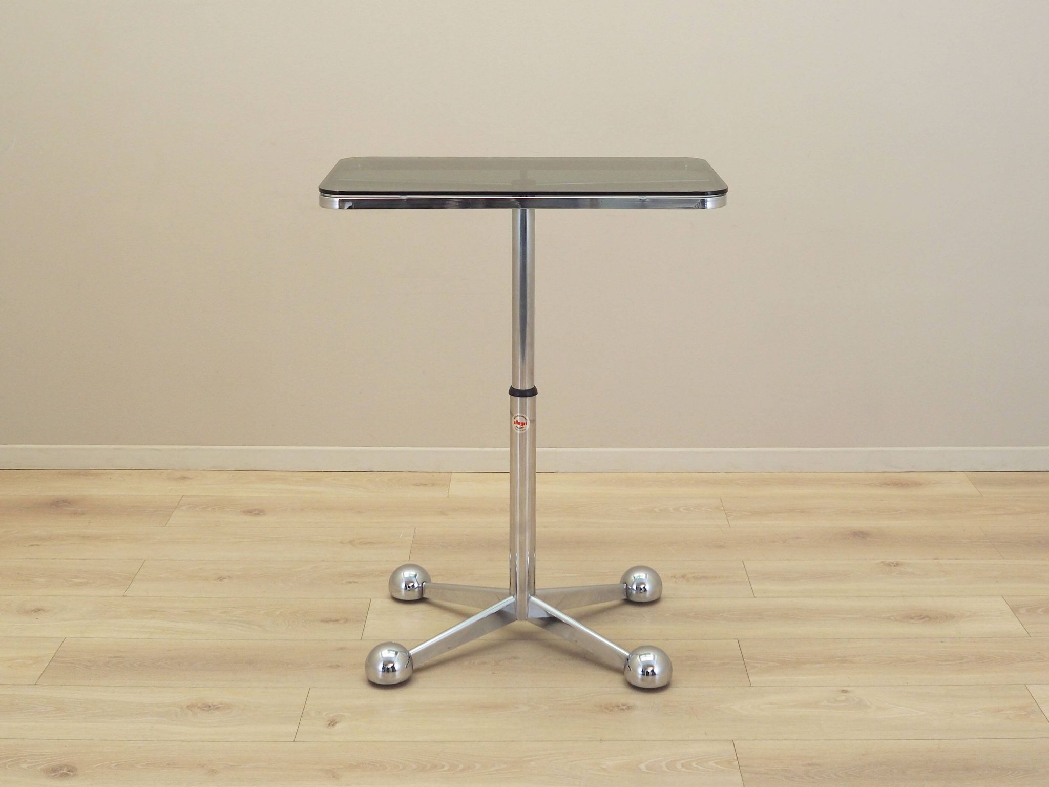 Coffee table on wheels, Italian design, 1970s, manufacturer: Allegri
