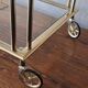Hollywood Regency gilt brass bar cart drinks trolley, Italy 1970s