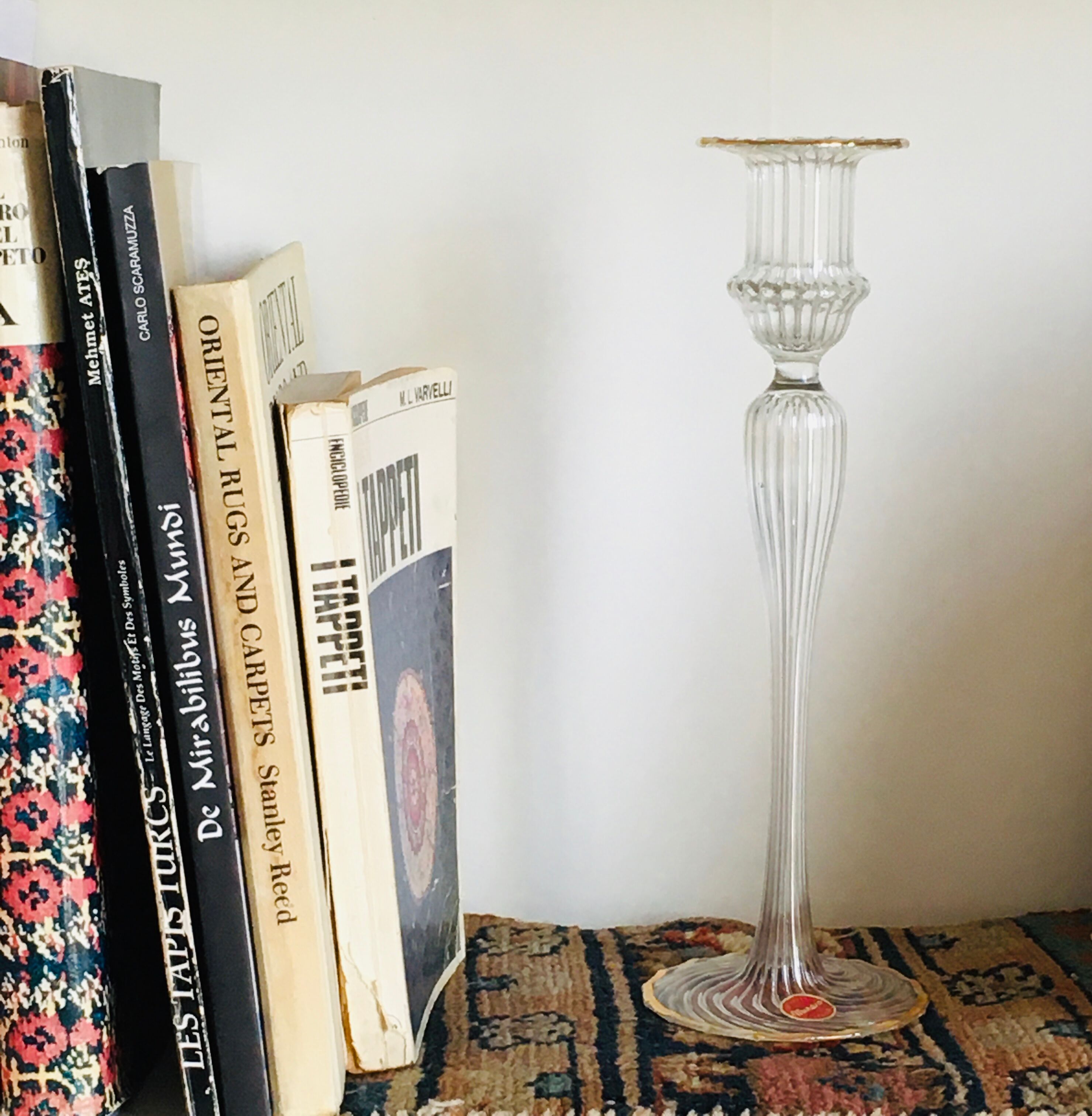 Murano glass candlestick