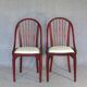 Deux chaises Thonet N ° A846 - Otto Prutscher - 1925 -Assises cuir -