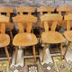 Set of 8 bistro chairs from the 1960s
