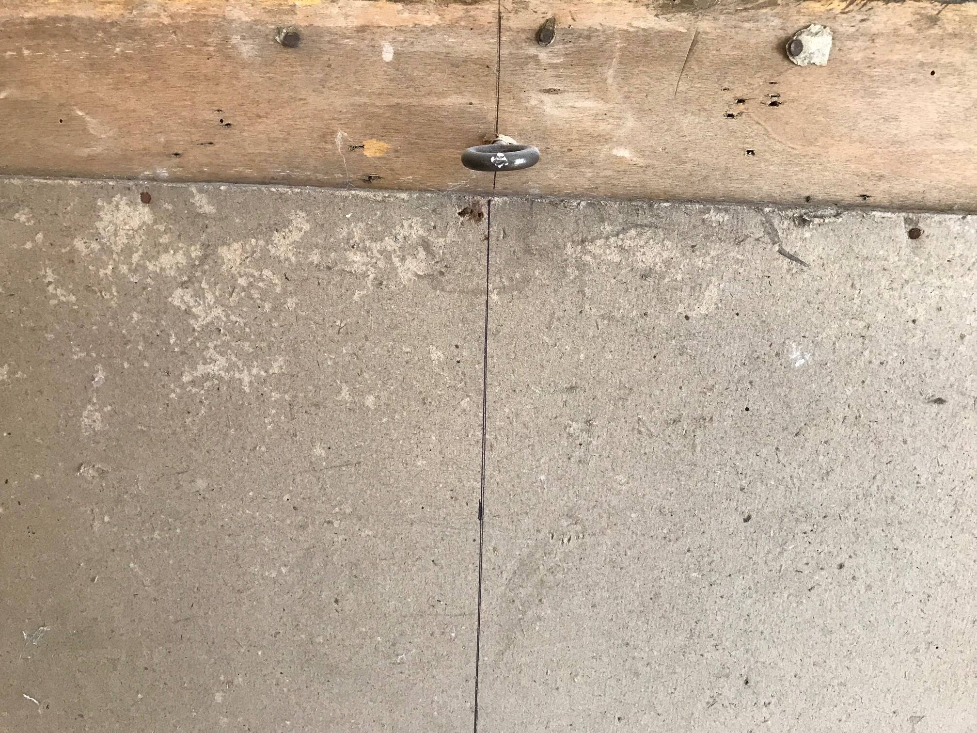 Large Louis Philippe mirror with white patina