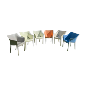 Lot de 6 fauteuis Dr - kartell