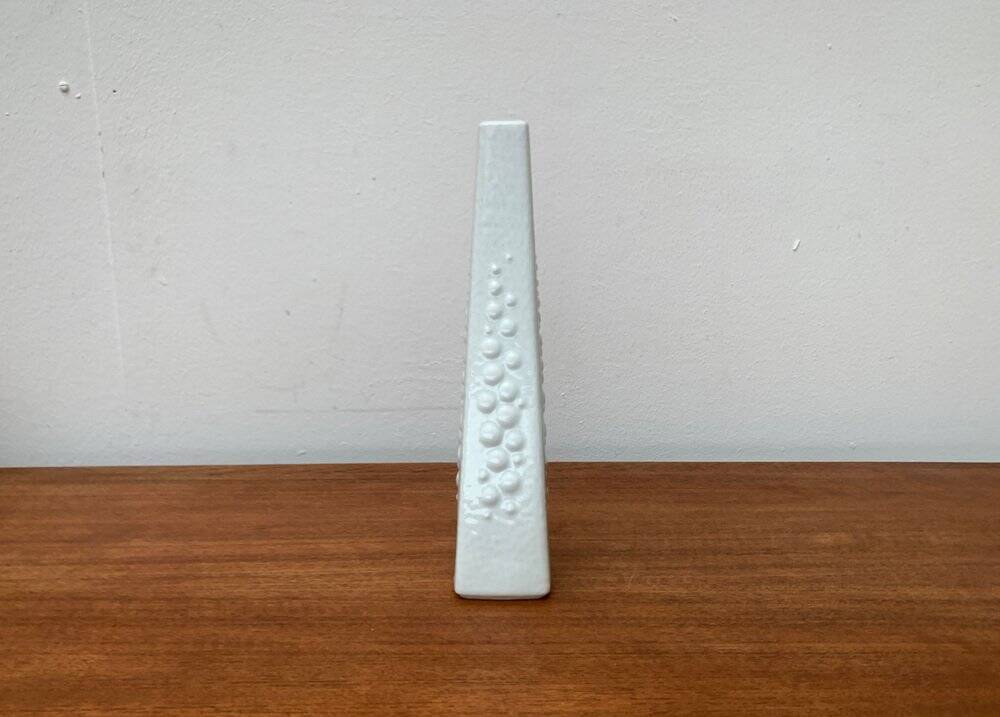 Vintage white porcelain vase from KPM Royal Porcelain, 1970s.