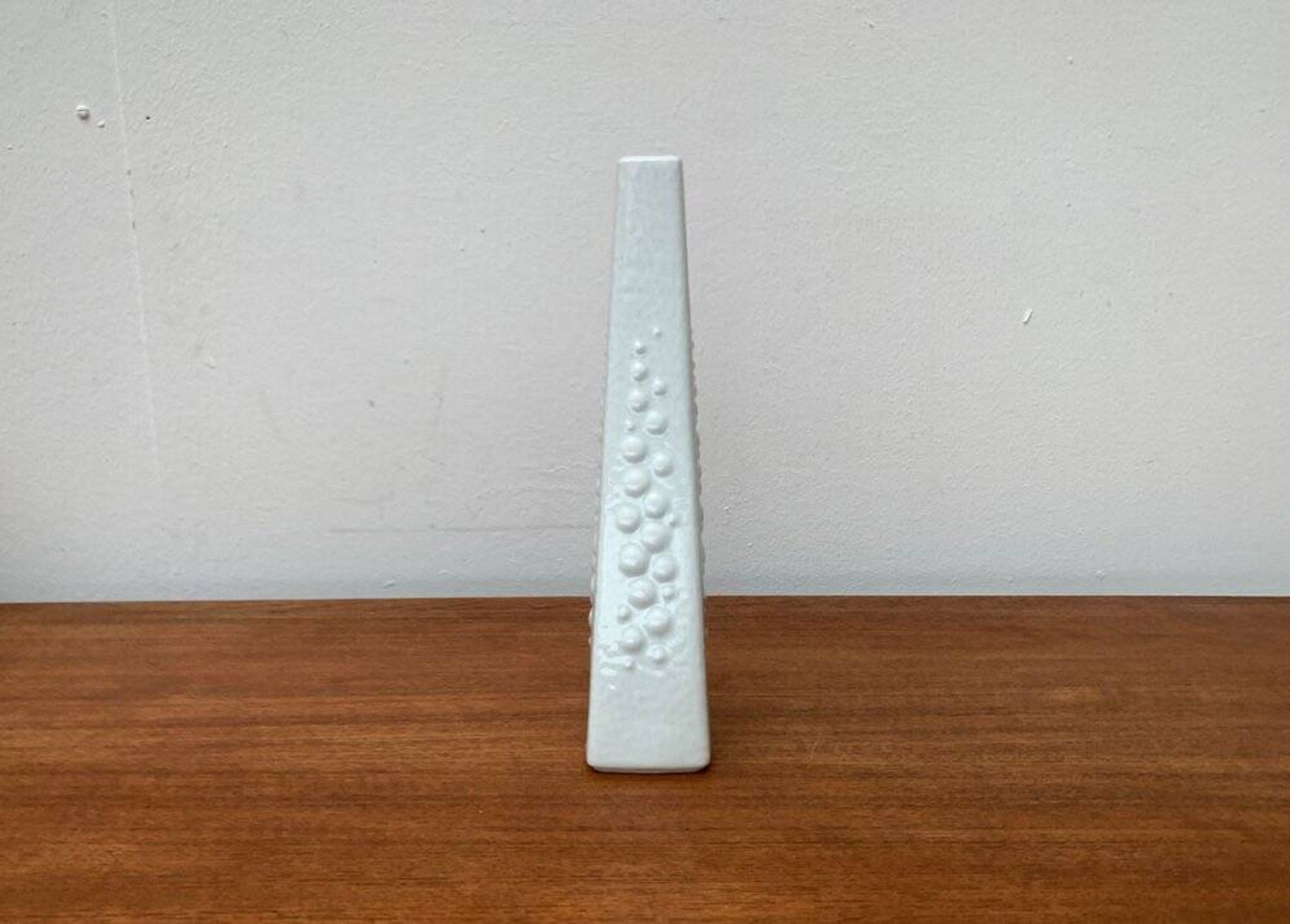 Vintage white porcelain vase from KPM Royal Porcelain, 1970s.