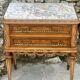 Paire de commodes ou chevets en Loupe de bois Époque XX eme siècle