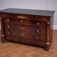 Empire period commode in flame mahogany – detached columns –