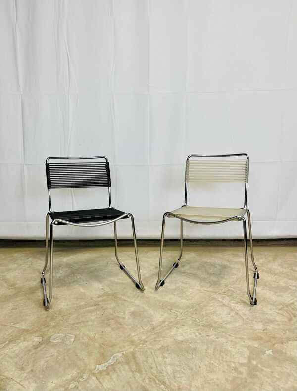 Paire de chaises scoubidou enfant