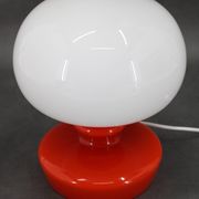 1970s Stepan Tabery Opaline Glass Mushroom Table Lamp, Czechoslovakia