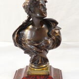 Bronze bust by Felix Pierre Richard 19th century