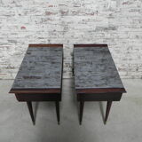 2 vintage bedside tables