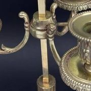 Bronze bouillotte lamp from the 19th century.