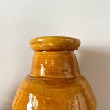 Ochre glazed ceramic vase