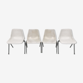 Lot de 4 chaises Robin Day Polyprop