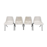Lot de 4 chaises Robin Day Polyprop