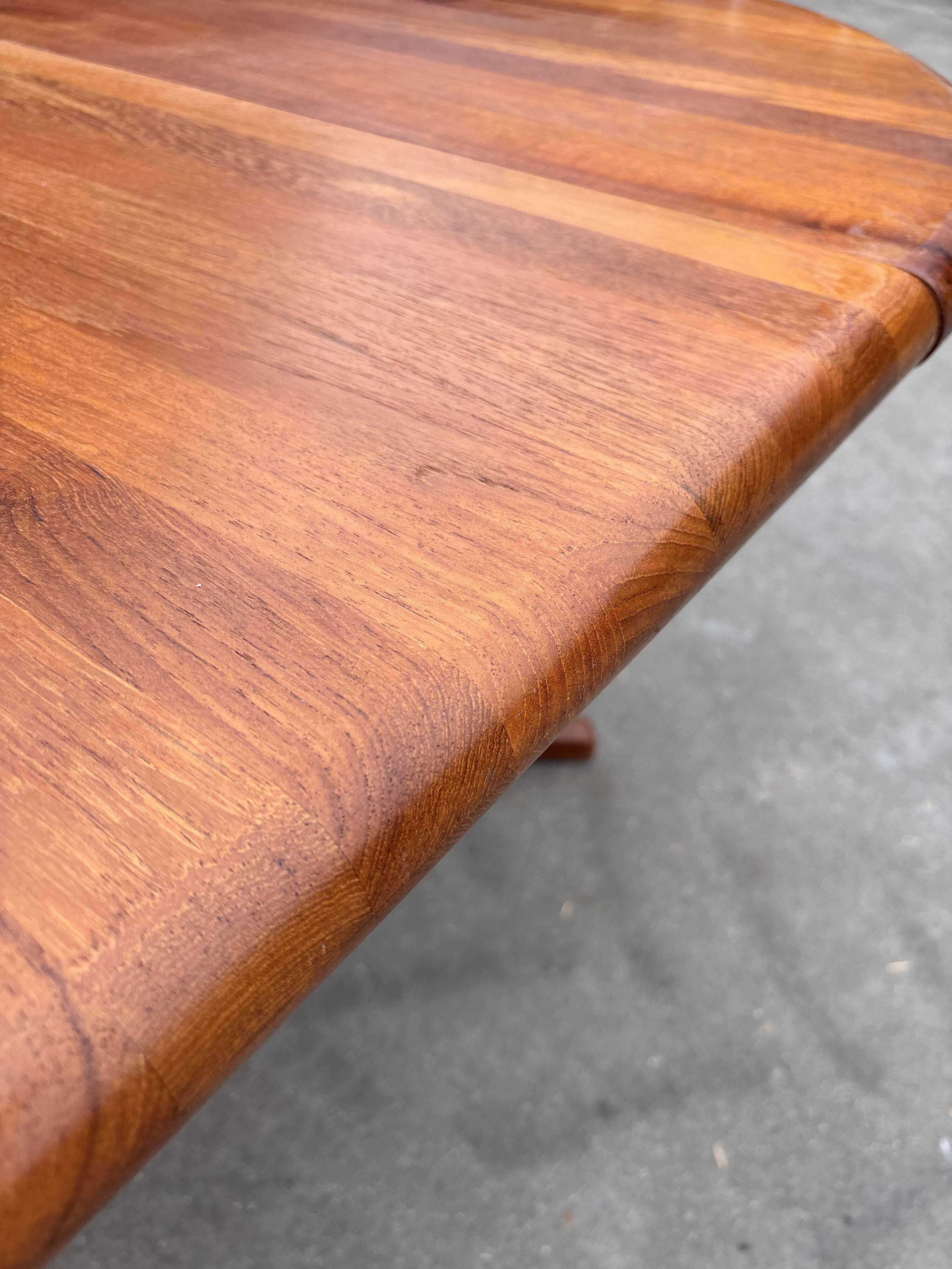 Vintage Teak Glostrup Dining Table Extendable Oval 1970s