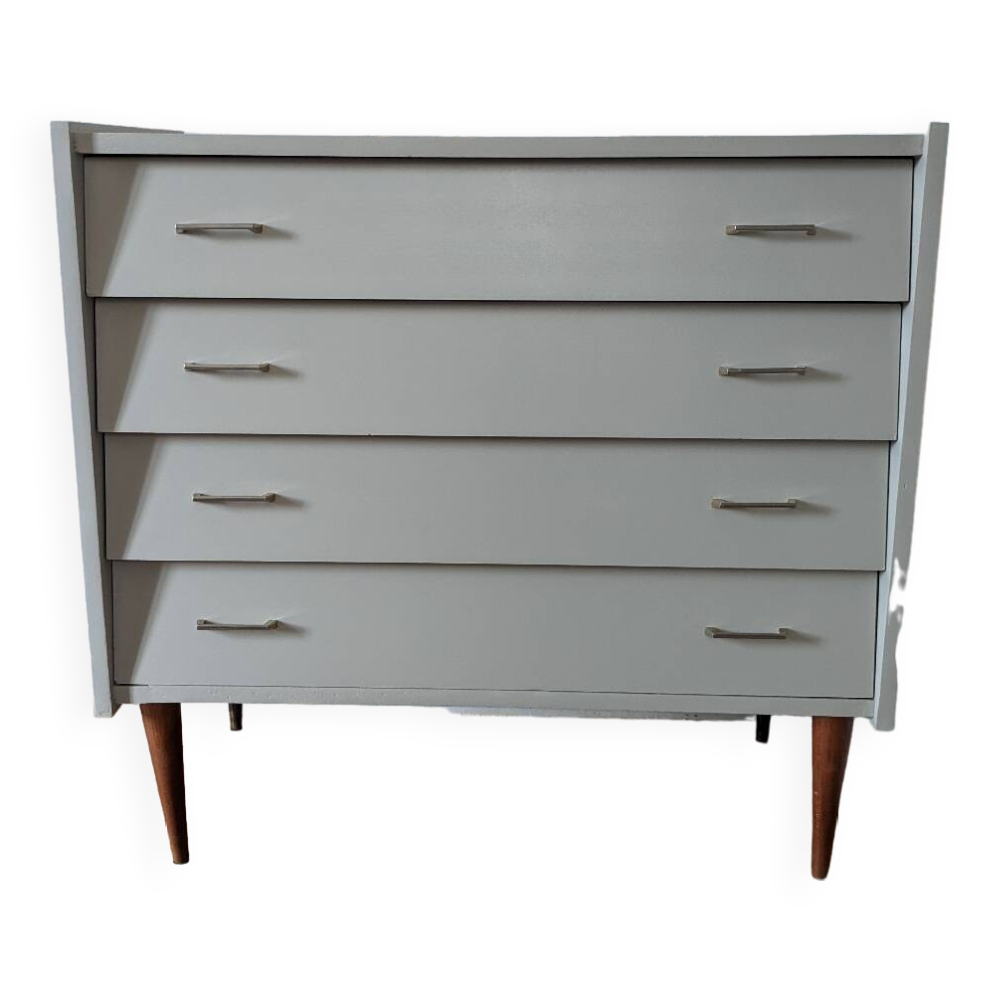 Vintage chest of drawers with spindle legs