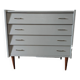 Vintage chest of drawers with spindle legs