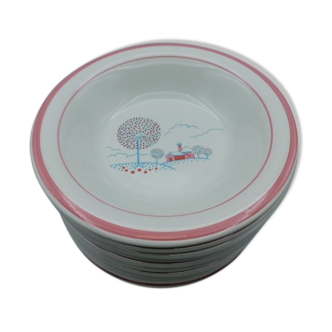 Assiettes creuses vintage Italy