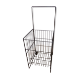 Metal cart on vintage wheels