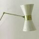 Italian articulated wall light diabolo design 50s