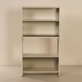 GISPEN 5600 SECRETAIRE BY A. R. CORDEMEYER, 1950S | SINGLE-PIECE IN GRAY, WHITE AND CREAM