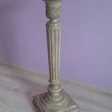 Louis XVI style column in lacquered wood