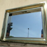 Vintage brass mirror 1970 France