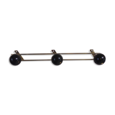 Wall pad 3 black balls and golden brass 60 70 / 1