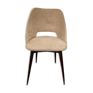 Chaise tonneau beige