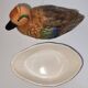 Duck Teal Terrine in Faience – Michel Caugant – Vintage