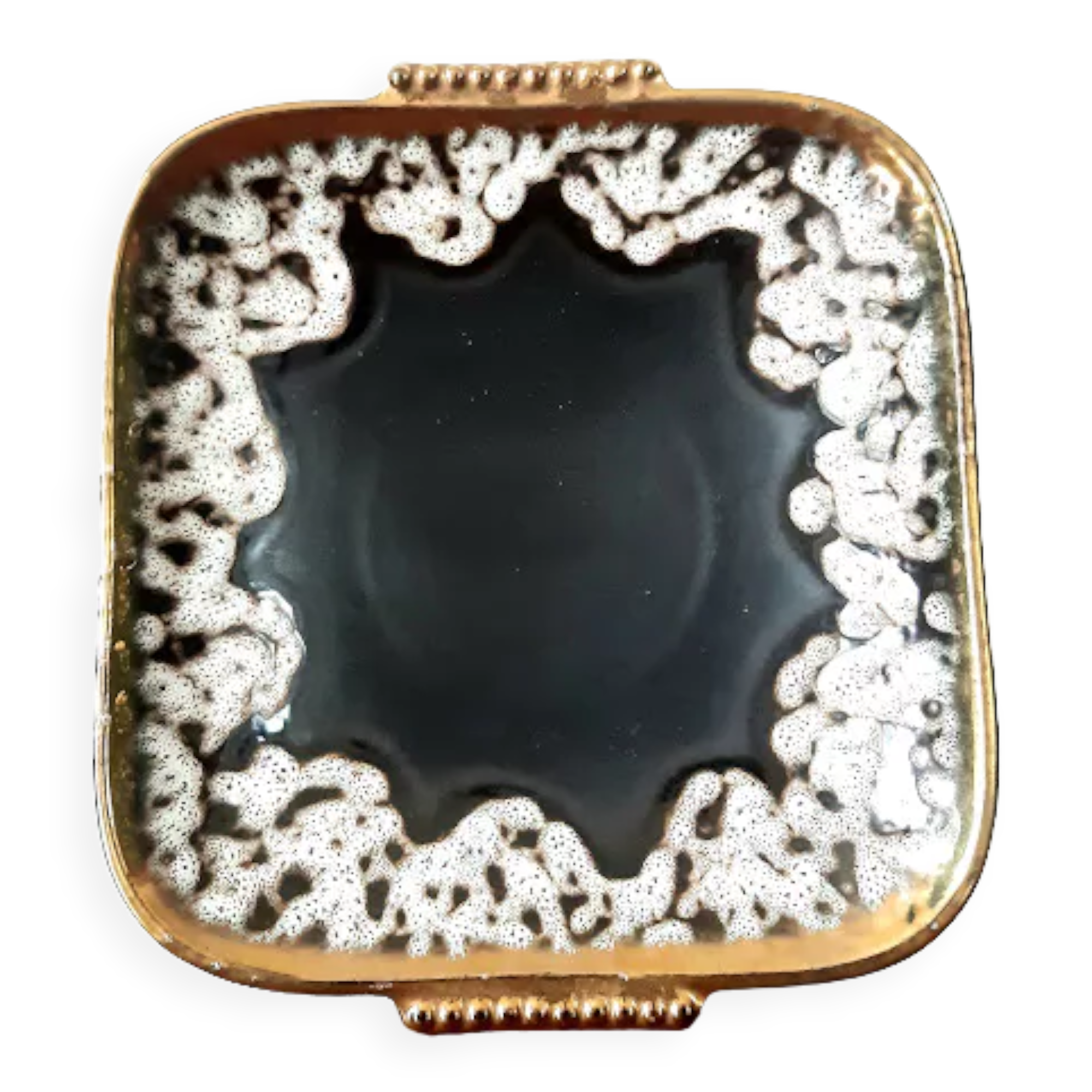 Ceramic cup fat lava style Vallauris 1960