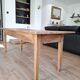 Walnut farmhouse table 200x80 8 people.