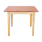 Table basse de chevet ou d'appoint en teck et bouleau