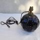 Pied de lampe noir et argenté