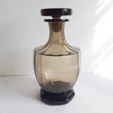 Vintage decanter in grey glass