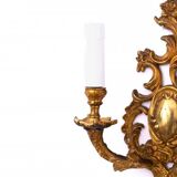 Applique murale en laiton des années 1920, France.