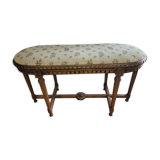 Antique walnut piano bench