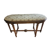 Antique walnut piano bench
