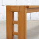 Vintage solid elm bench for Maison Regain