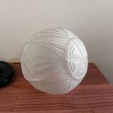 Art Deco globe pendant light