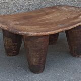 Antique wooden stool. Senufo African art from Côte d'Ivoire.