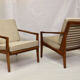 Pair of 60s Scandinavian style armchairs